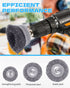 24 Set 1/4-Inch Rocaris PCS Wire Wheel Brush for Drill , Carbon Steel Drill Wire Brush with Hex Shank for Rust Removal