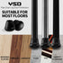 0.75 Inch 8 Heavy Duty Rubber Chair Leg Caps - PCS Non-Slip Furniture Floor Protectors with Metal Inserts for Wood