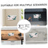 4pcs Settings ULTECHNOVO Wall Mounted Glove Dispenser Holder Tissue Box Organizer Stylish Metal Design for Efficient