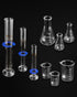 Set, Set, 9 3 3 3 3.3 QWORK Lab Glassware Beaker Flask Cylinder Pieces - Includes Erlenmeyer Flasks, Beakers, & Grade A