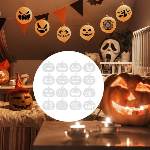 28 pcs Halloween Stencils by lyfLux - Pumpkin Carving and Painting Stencils for DIY Artistic Creation