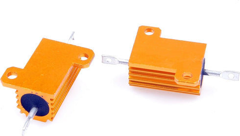 25 Watt 4 Ohm 5% Wirewound Resistor, Electronic Aluminium Shell Resistor, Pack of 2