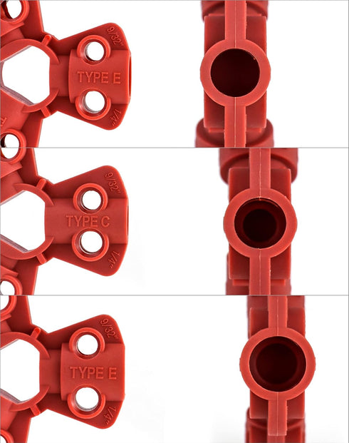 QWORK Pneumatic Quick-Disconnect Lockout, Pack of 6 for 1/4", 3/8", 1/2" Male Connectors