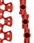 QWORK Pneumatic Quick-Disconnect Lockout, Pack of 6 for 1/4", 3/8", 1/2" Male Connectors