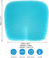 masteymoh 18.5x17.3x1.2 Inches Gel Seat Cushion for Long Sitting, Gel Cushions for Pressure Sores Relief, Cooling Gel