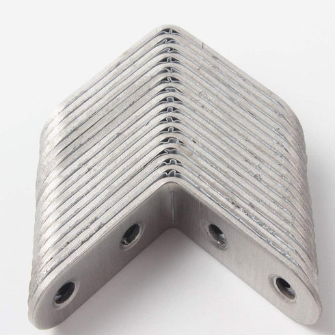 Onwon 40 x 40mm Corner Brace, 16 Pieces Stainless Steel L Shaped Angle Bracket with 64 Screws Fastener Joints
