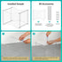 MaxGear Acrylic File Organizer Box, Clear Desktop Storage for Letter/A4 File Folder, Built-in Handles for Home Work