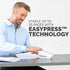 Fellowes LX850 EasyPress Office Stapler, Full Strip Effortless One-Touch Stapler, 25 Sheet Capacity, White