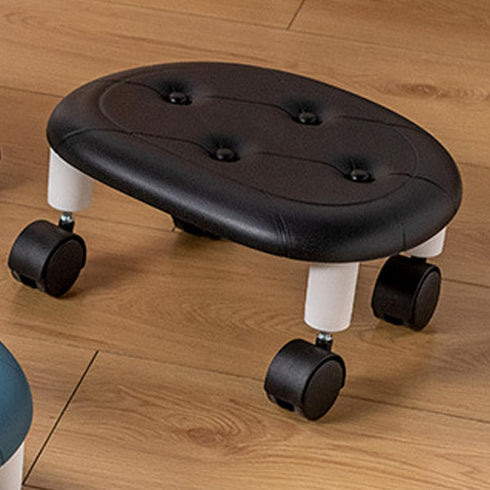 Keebgyy Round Low Rolling Stools, Universal Wheels Stools, Round Rolling Stool, Universal Wheel Small Roller Swivel