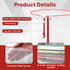 8 Pack 5 Enhanced Filter Bags Gallon All Mesh Reusable Nylon Mesh Bags with Pressing Screen Storage Pouch