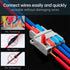 GKEEMARS 10Pcs Lever Wire Connectors, Quick Disconnect Kit Cable Clamp Terminal Blocks for Electrical Wire