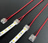 2Pin 10mm 10mm Strip & Wire Led Strip Light Connector for Width COB/SMD Single Color Led Strip