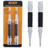 2-Piece Automatic Center Punch, 5 inch Spring Loaded Center Hole Punch Tool for Metal Wood Glass Plastic.