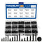 NINDEJIN 450 PCS Miniature Screws Assortment Set, Phillips Flat Head M2.3 M2.6 M3, Black Self-Tapping for Electronics