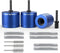 Generic 1/2",3/4" & 1" Copper Pipe Cleaner Kit for Drill,6 Brush Blades(3 pre-Installed