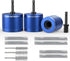Generic 1/2",3/4" & 1" Copper Pipe Cleaner Kit for Drill,6 Brush Blades(3 pre-Installed