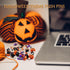 Halloween Push Pins, 32 Pcs Decorative Thumb Tacks for Bulletin Board, Cute Pumpkin Ghost Black Cat School Office