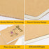 EUSOAR Blank Journal Notebook, 3 Packs Large A4 8.5" x 11", 40 Sheets/80 Pages, 100gsm Thick Paper Kraft Sketchbook for