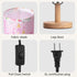 Tujoe Princess Lamps Pink Castle Fabric Nightstand Table Lamp Bedside Decor for Girl Kids Gift Reading Bedroom Living