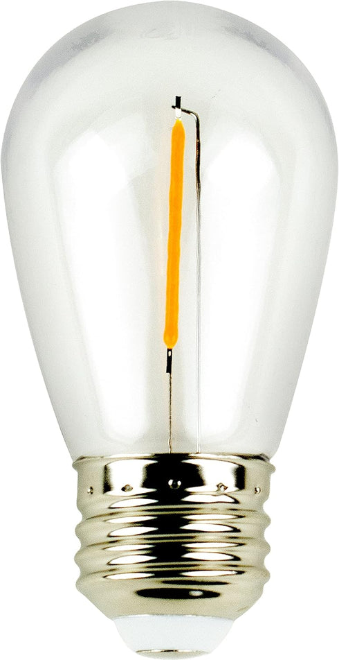 Newhouse Lighting Outdoor Weatherproof 1W S14 LED Replacement String Light Bulbs, Standard
