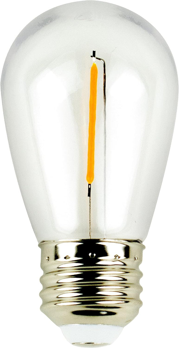 Newhouse Lighting Outdoor Weatherproof 1W S14 LED Replacement String Light Bulbs, Standard