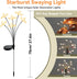 2 Pack Solar Garden Lights Waterproof Solar Swaying Starburst Light Outdoor Lights for Yard Patio Walkway Pathway Party
