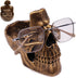 Buminee Glasses Holder for Nightstand, Creative Glasses Stand, Skull Glasses Holder, Skull Resin