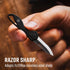 KeyUnity KK05BK Mini Titanium Pocket Knife, Razor Sharp Folding Blade, Lightweight EDC Tool for Outdoor
