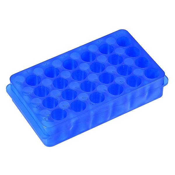 MECCANIXITY Centrifuge Tube Rack, 24-Well Double Panel Polypropylene for 0.5ml/1.5ml/2ml Tubes, Pack of 2