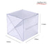 Deflecto Stackable Clear Cube Organizer with Removable Cross Style Dividers, 6 x 6 inches