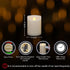 3" 4" x Single Flickering Flameless Candles with Remote and Timers, Waterproof Outdoor Indoor Battery Operated LED