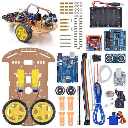 VKmaker Smart Robot Car Chassis Kit with UNO R3 Module - Educational DIY