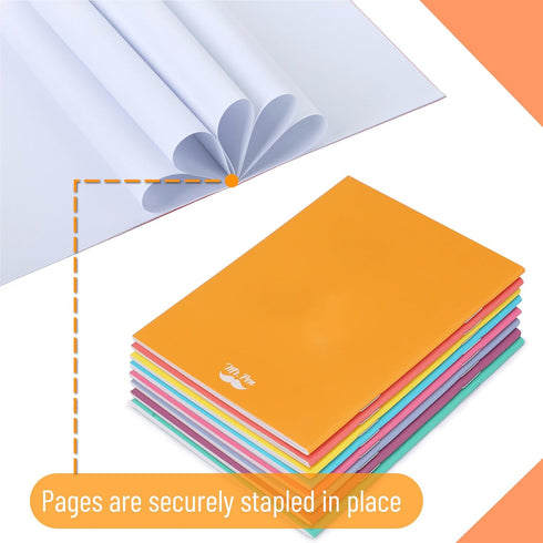Mr. Pen - Colorful Blank Books, 4.2 x 5.5 Inches, 32 Pages, 8 Pack, Mini Notebooks for Kids, Unlined Journal for