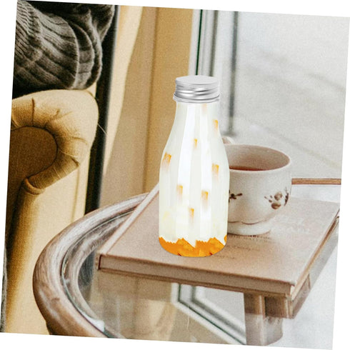 350ml Packing 10pcs Reusable Beverage Bottles Lidded Juice and Yogurt Containers for Homemade Drinks