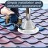 2 Pcs Pipe Flashing Boot for Pipe OD 1/4" to 5", EPDM Flexible Roof Jack Pipe Boot, 7-3/4 Inch Base Diameter