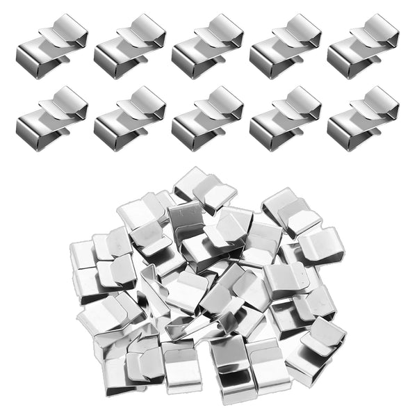 Sliverdew 25 Pcs Trailer Wire Clips, Metal Cable Clips Stainless Steel Clips Solar