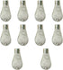 Simhoa 10x Bulbs Light Light Cover LED Fairy Lights Cover Pendant Light Shade Globe Lamp Cover for Porch, Silver