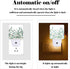 FSHVQKD Eucalyptus Branches and Roses Night Light,Plug-in Nightlights Auto Sensor Night Lamp Dusk to Dawn Lamp Home