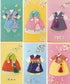 Characterone From&to A Children's Hanbok 6pcs Korean Traditional dress Envelope Sets Thank you
