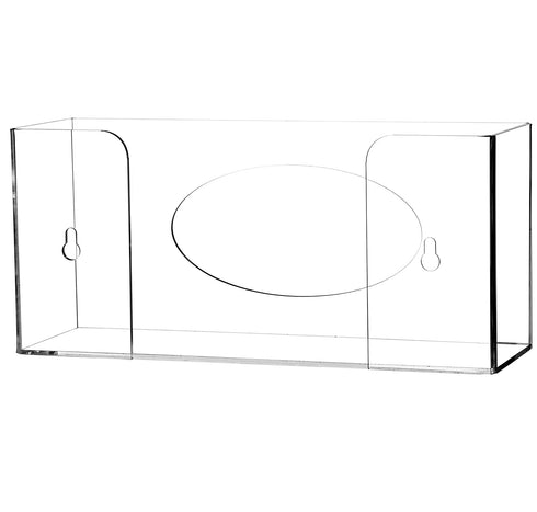 Cq Acrylic Clear Wall Floating Glove Rack and Glove Box Dispenser Holder, Pack of 1