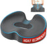 TushGuard Ergonomic Donut Pillow Seat Cushion with Raised Rear Support, Large Memory