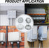 36 Pcs Knockout Seal Electrical Box Knockout Plugs for 3/4 Inch Pipe, Round Steel Removable Seal Electrical Box Fittings