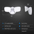 28W 2 2000 50,000 S9DFL/850/DD/WH Feit Electric LED Security Light Outdoor, LED Dusk to Dawn, Waterproof Flood Light