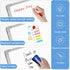 White Board Dry Erase - 12" x 16" Magnetic Double-Sided Board, 6 Markers, 4 Magnets, 1 Eraser for School, Office