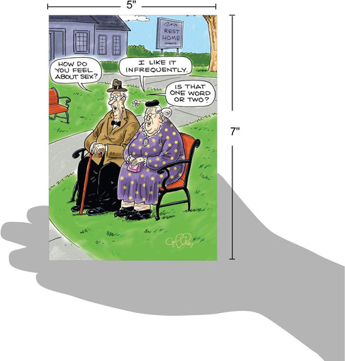NobleWorks Infrequently Humorous Birthday Paper Card with Envelope, 4406