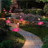 Waterproof Solar Flamingo Garden Light, Durable Blow Molded Flamingo Shape with Removable Ground Plug