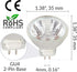 Simba Lighting MR11 Halogen 20W 12V FTD Spotlight Light Bulbs (10 Pack) GU4 Bi-Pin Base, Warm White 2700K Dimmable