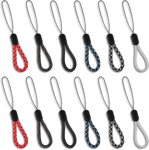 Psyqtsuary 12 Pcs Finger Lanyard Small USB Lanyard 4.7inch Adjustable Portable Short Lanyards