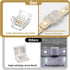 Psiriol 10 4Pin 10mm, 4 5050 Pcs RGB LED Connectors Unwired Gapless LED Tape Light Connector, Strip to Strip RGB