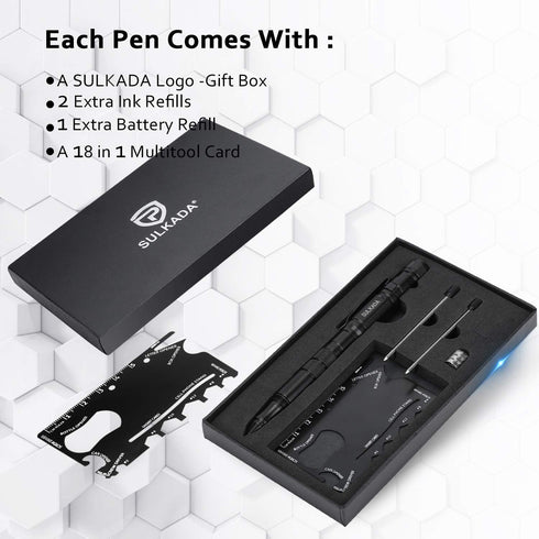 Set, SULKADA Gift for Men Women, Tactical Pen Gift Cool Gadget Stocking Stuffer,Unique Birthday Gift Ideal